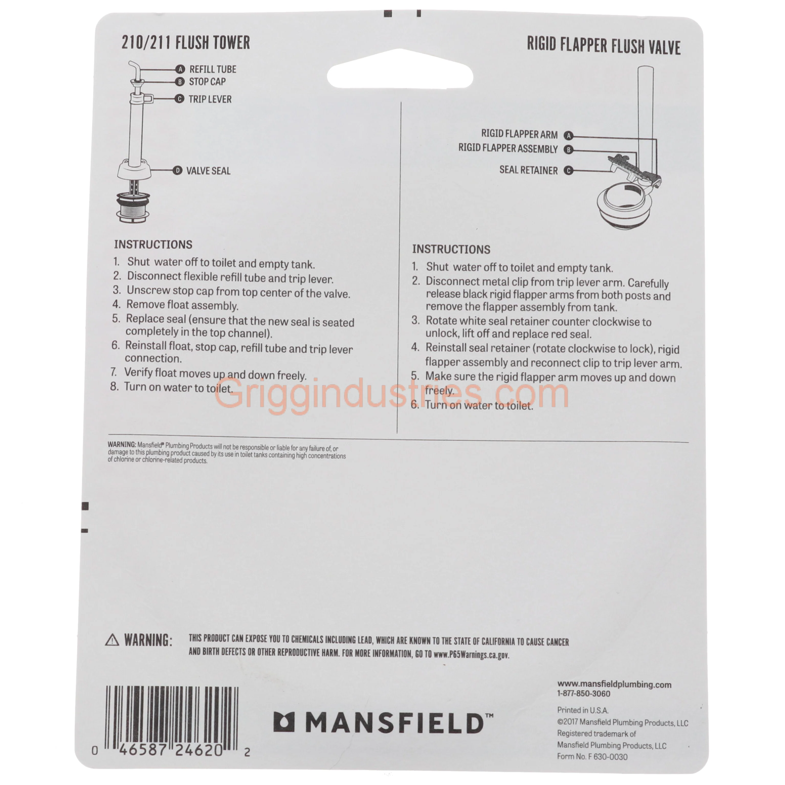 Mansfield Genuine 630-0030 Flush Valve Seal - Image 4